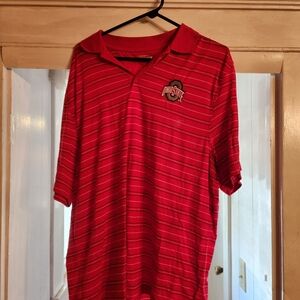 Red Striped Polo Shirt
